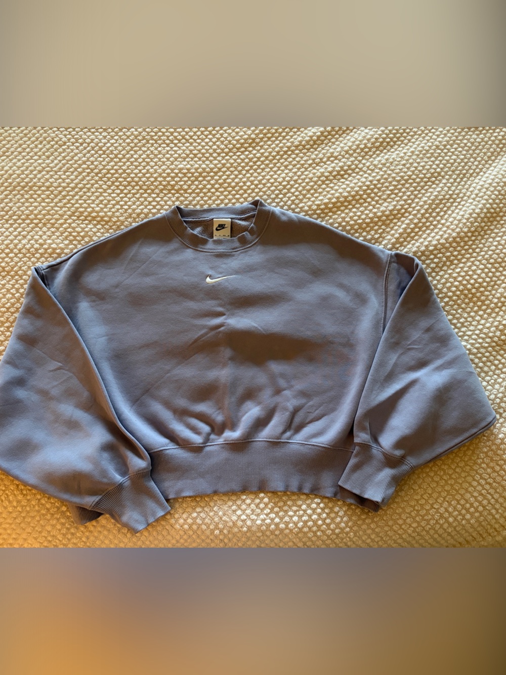 Nike Lavender Crewneck Sweatshirt with White Swoosh